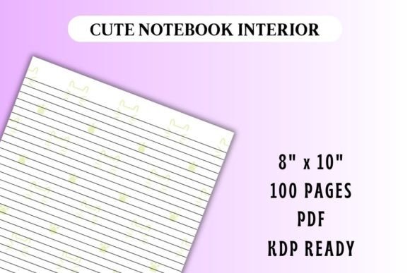 Cats 1 Journal Interior: Evaluating a Pre-Made KDP Notebook Template