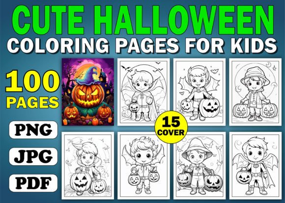 Cute Halloween Coloring Book for Kids: A Creative Resource for Fun and Learning