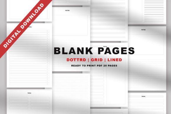 Digital Notebook Paper Pages Vol.50: Flexible Templates for Clearer Thinking