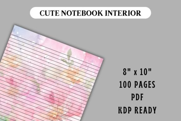 Floral Watercolor 9 Journal Interior: A Canvas for Daily Inspiration