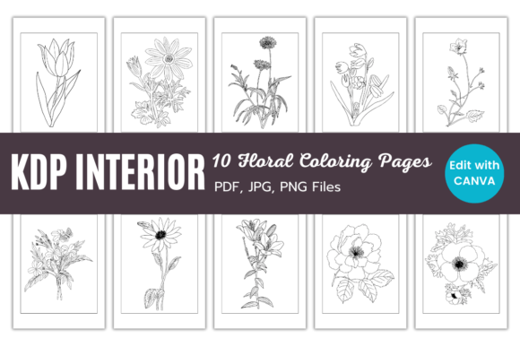 How a 10 Floral Coloring Pages KDP Template Fits into Your Publishing Strategy