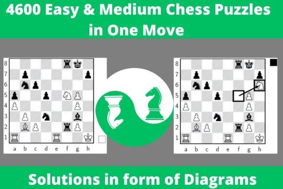 Master Tactical Vision with 4600 Easy Medium Puzzles in One Move
