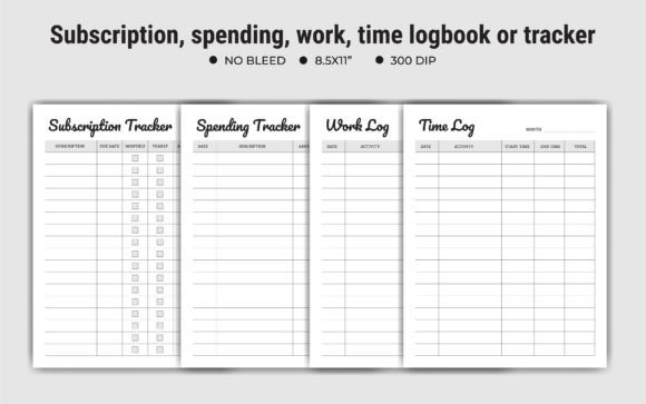 The Subscription, Spending, Work Logbook: Tracking What Matters Daily