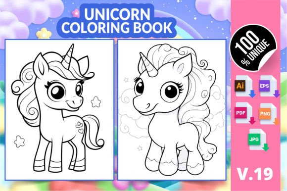 Unlocking Creative Revenue with the Unicorn Coloring Book KDP Interior V19
