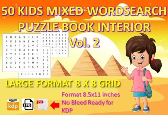 Unlocking Creativity with 50 KIDS MIXED WORD SEARCH Vol 2